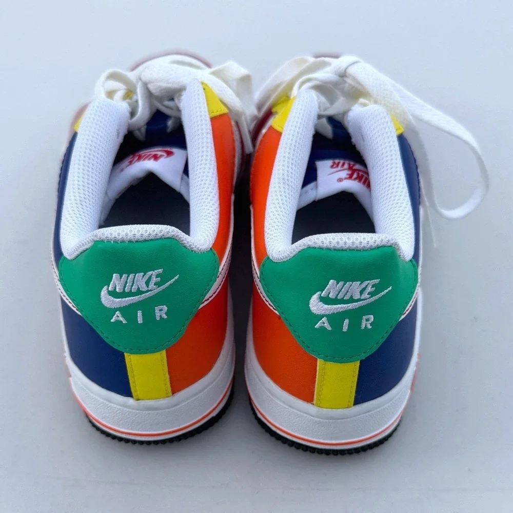Nike Air Force 1 Low Kids 5Y Rubiks Cube Color Block Sneakers FN6980-657 New